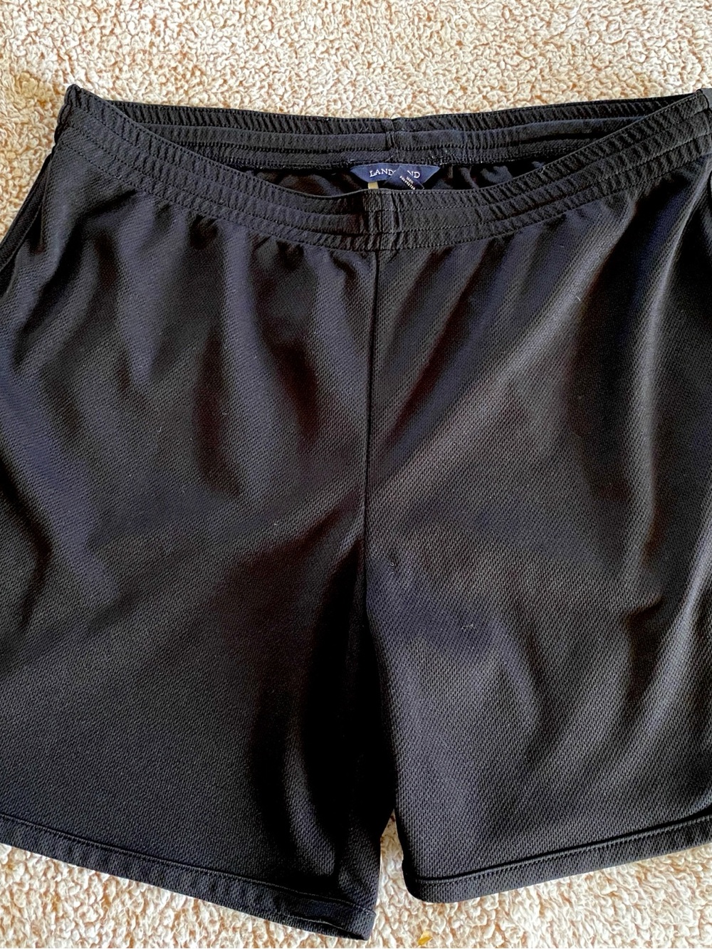 Lands' End Black Women's Athletic Shorts
